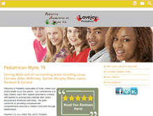 Tablet Screenshot of lovejoypediatrics.com
